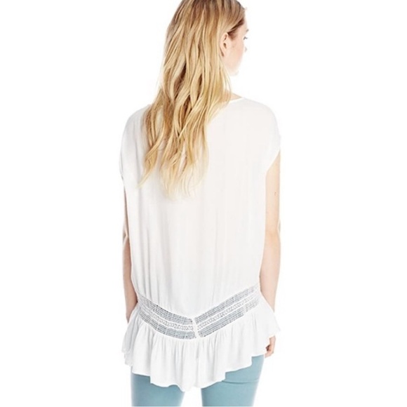 O’Neill‎ White and Lace Gauze Cotton Lucas Top - Picture 2 of 11